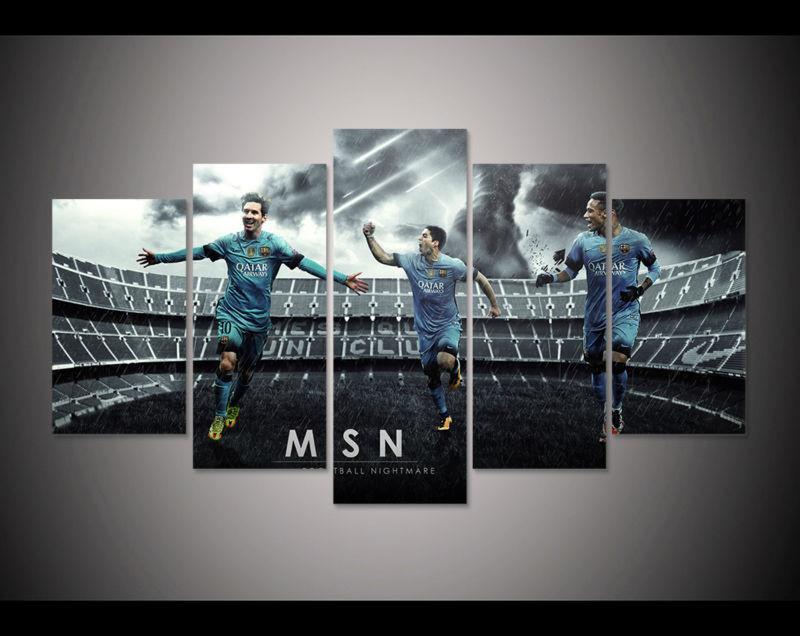 Fc Barcelona Football Sport - Sport 5 Panel Canvas Art Wall Decor Fc Barcelona Football Sport - Sport 5 Panel Canvas Art Wall Decor