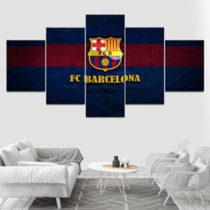 Fc Baselona Footballclub Basel - Sport 5 Panel Canvas Art Wall Decor