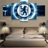 Fc Chelsea Football Club - Sport 5 Panel Canvas Art Wall Decor