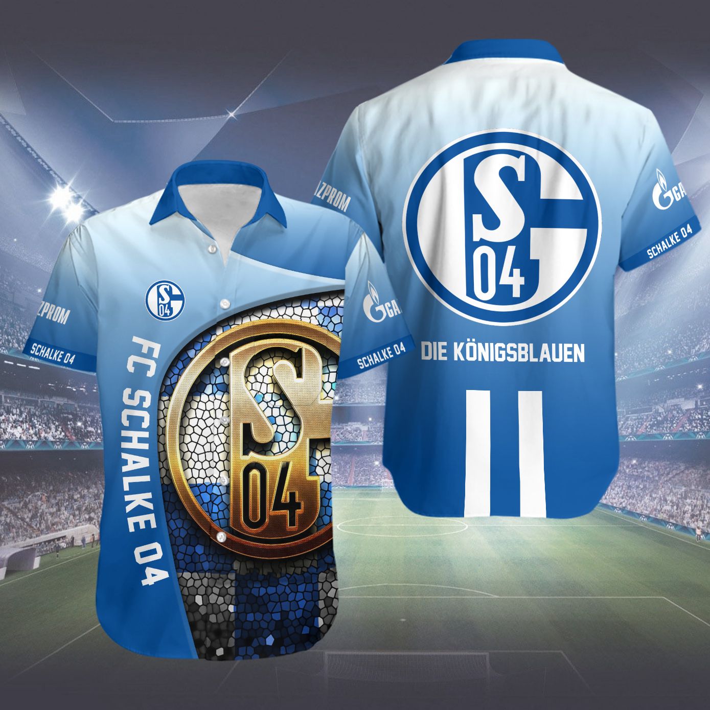 Fc Schalke 04 Hawaiian Shirt Fc Schalke 04 Hawaiian Shirt