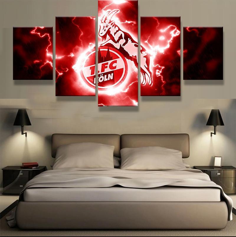 Fc Sports Soccer - Sport 5 Panel Canvas Art Wall Decor Fc Sports Soccer - Sport 5 Panel Canvas Art Wall Decor