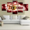 Fc Union Berlin Sports Team - Sport 5 Panel Canvas Art Wall Decor