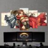 Female Mccree - Gaming 5 Panel Canvas Art Wall Decor