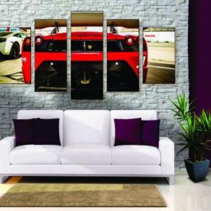 Ferrari F430 - Automative 5 Panel Canvas Art Wall Decor