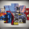 Fiery Falcon - Dc 5 Panel Canvas Art Wall Decor
