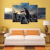 Final Fantasy Xv - Catoon 5 Panel Canvas Art Wall Decor