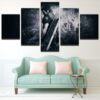 Final Fantasy - Catoon 5 Panel Canvas Art Wall Decor