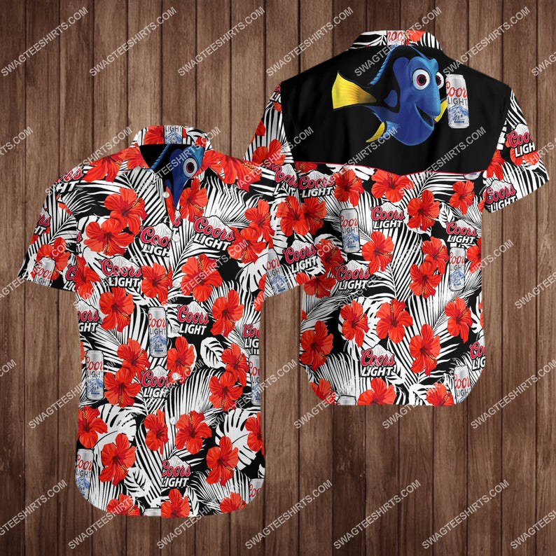 Finding Nemo Finding Dory Coors Light Beer Hawaiian Shirt Finding Nemo Finding Dory Coors Light Beer Hawaiian Shirt