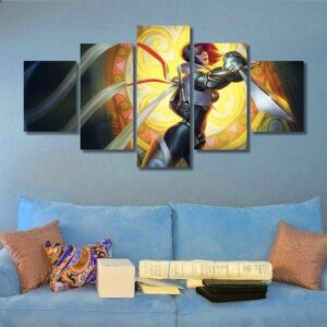 Fiora - Gaming 5 Panel Canvas Art Wall Decor