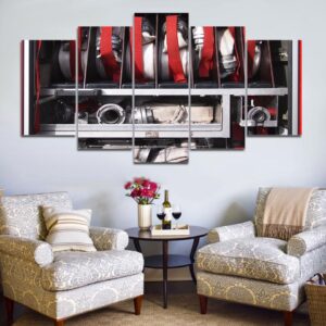 Fire equipment - Career 5 Panel Canvas Art Wall Decor