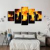 Firefighter 5 - Career 5 Panel Canvas Art Wall Decor