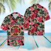 Firefighter On Vacation Hawaiian Shirt Summer Button Up