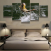 Fish Out Of The Water - Fishing 5 Panel Canvas Art Wall Decor