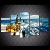 Fishing Time Ocean - Fishing 5 Panel Canvas Art Wall Decor