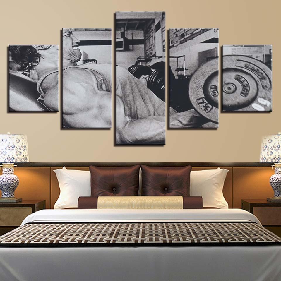 Fitness 1 - Sport 5 Panel Canvas Art Wall Decor Fitness 1 - Sport 5 Panel Canvas Art Wall Decor
