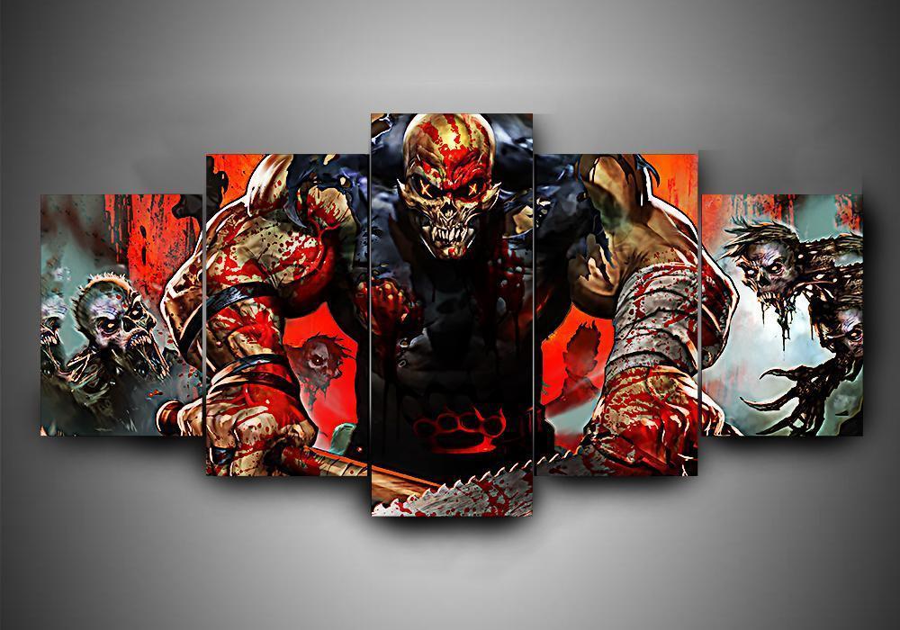 Five Finger Death Punch - Music 5 Panel Canvas Art Wall Decor Five Finger Death Punch - Music 5 Panel Canvas Art Wall Decor