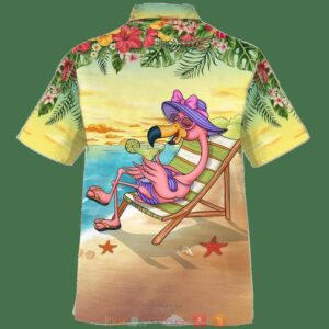Flamingo Summer Time Hawaiian Shirt