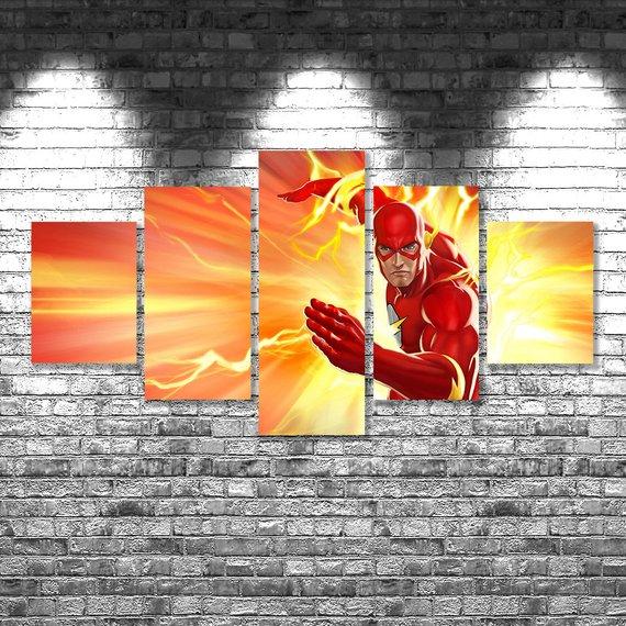 Flash 01 - Career 5 Panel Canvas Art Wall Decor Flash 01 - Career 5 Panel Canvas Art Wall Decor