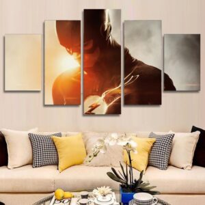 Flash - Dc 5 Panel Canvas Art Wall Decor