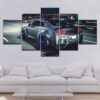 Flashy Nissan GTR Sports 01 - Automative 5 Panel Canvas Art Wall Decor
