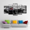 Flashy Nissan Gtr Sports Car 1 - Automative 5 Panel Canvas Art Wall Decor