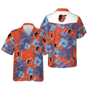 Floral Baltimore Orioles Mlb Hawaiian Shirt