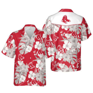 Floral Boston Red Sox Mlb Summer Vacation Hawaiian Shirt