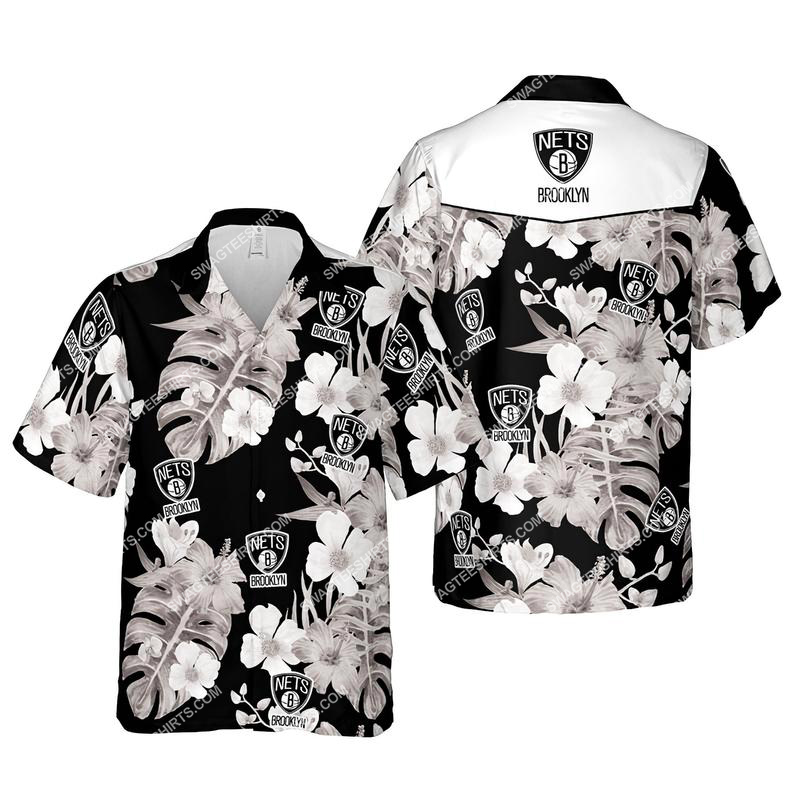 Floral Brooklyn Nets Nba Summer Vacation Hawaiian Shirt Floral Brooklyn Nets Nba Summer Vacation Hawaiian Shirt