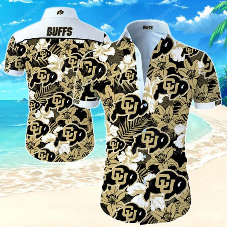 Floral Colorado Buffaloes Football Summer Vacation Hawaiian Shirt Floral Colorado Buffaloes Football Summer Vacation Hawaiian Shirt