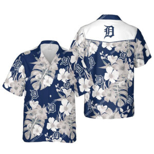 Floral Detroit Tigers Mlb Summer Vacation Hawaiian Shirt