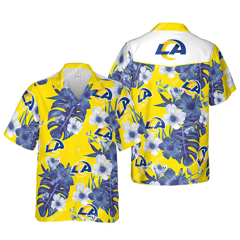 Floral Los Angeles Rams Nfl Summer Vacation Hawaiian Shirt Floral Los Angeles Rams Nfl Summer Vacation Hawaiian Shirt