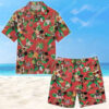 Floral Mickey Mouse With Glasses Summer Vacation Hawaiian Shirt