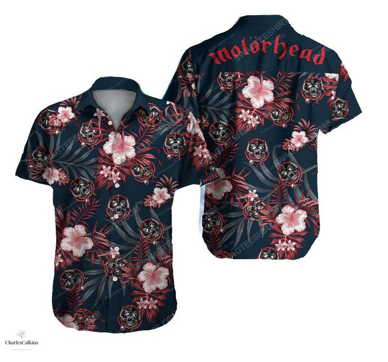 Floral Motorhead Rock Band Summer Vacation Hawaiian Shirt Floral Motorhead Rock Band Summer Vacation Hawaiian Shirt