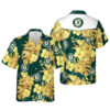 Floral Oakland Athletics Mlb Summer Vacation Hawaiian Shirt