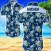 Floral Seattle Mariners Mlb Summer Vacation Hawaiian Shirt