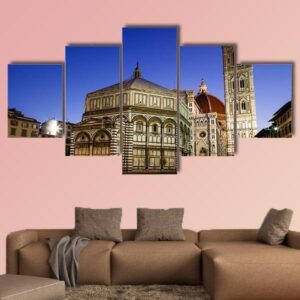 Florence Cathedral Duomo - Nature 5 Panel Canvas Art Wall Decor
