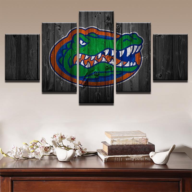 Florida Gators College Football - 5 Panel Canvas Art Wall Decor Florida Gators College Football - 5 Panel Canvas Art Wall Decor
