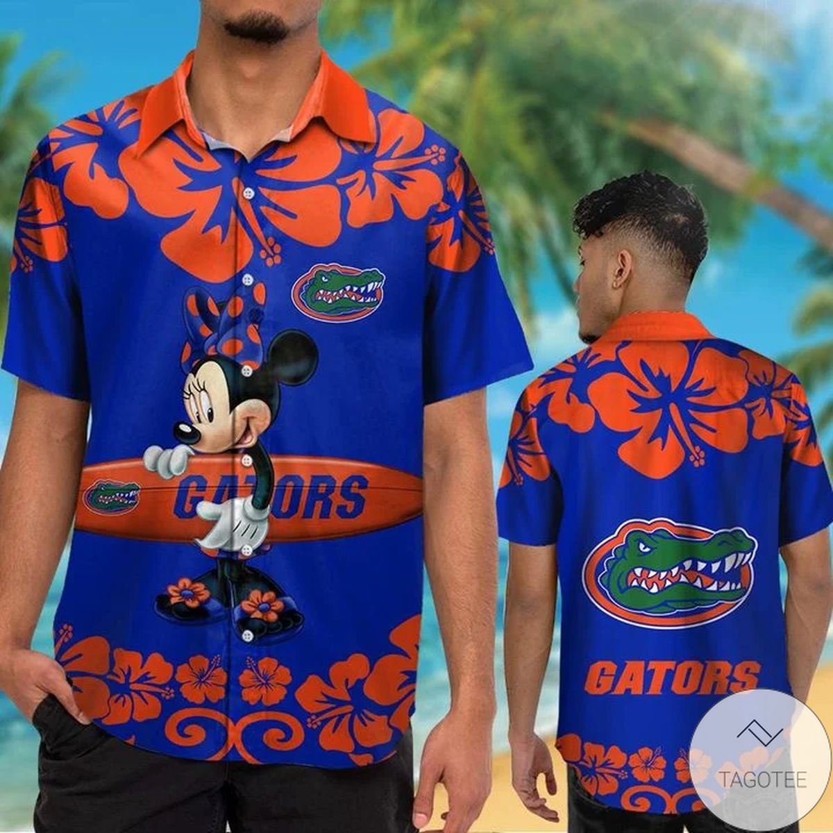 Florida Gators & Minnie Mouse Hawaiian Shirt Florida Gators & Minnie Mouse Hawaiian Shirt
