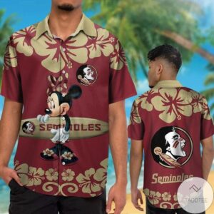 Florida State Seminoles & Minnie Mouse Hawaiian Shirt
