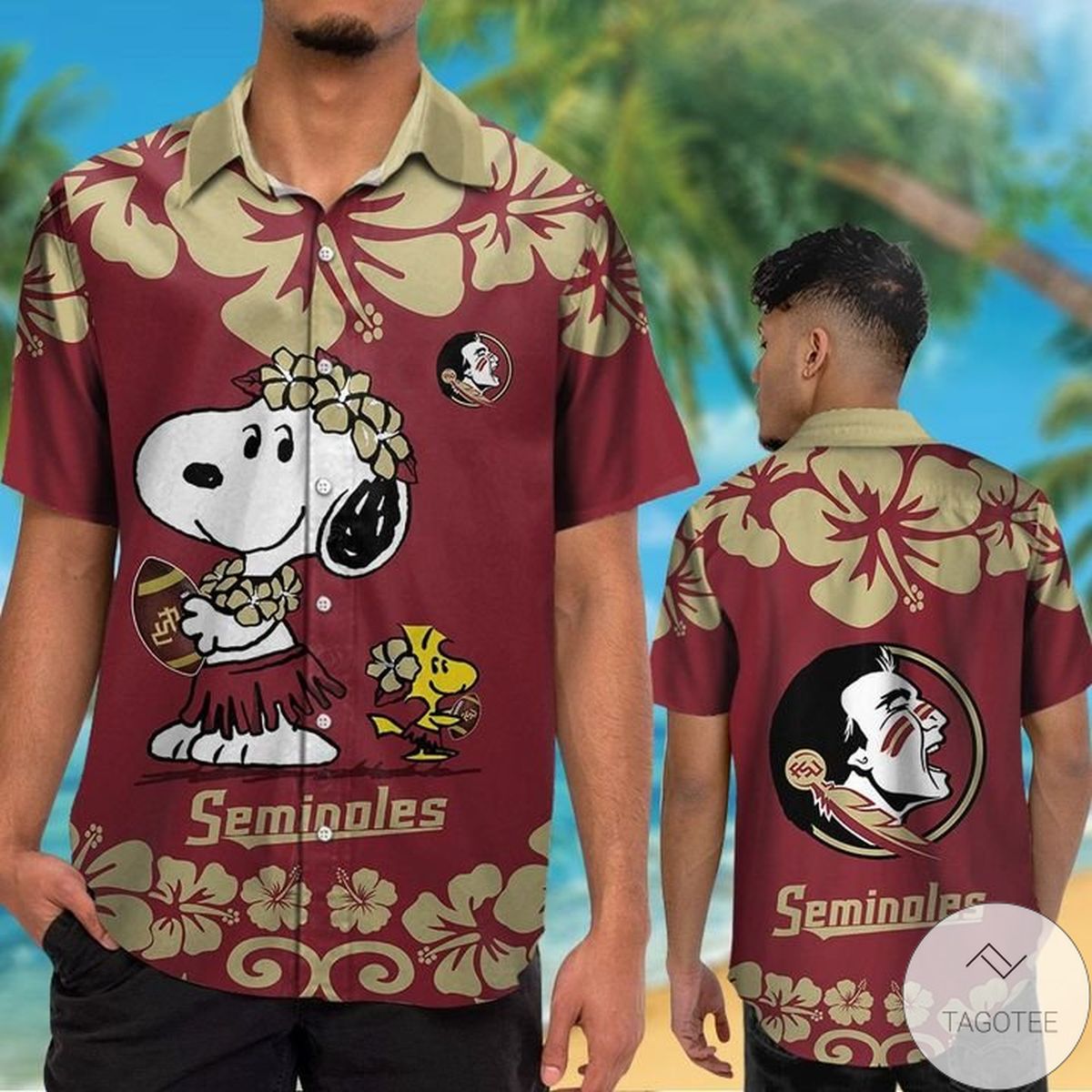 Florida State Seminoles & Snoopy Hawaiian Shirt Florida State Seminoles & Snoopy Hawaiian Shirt