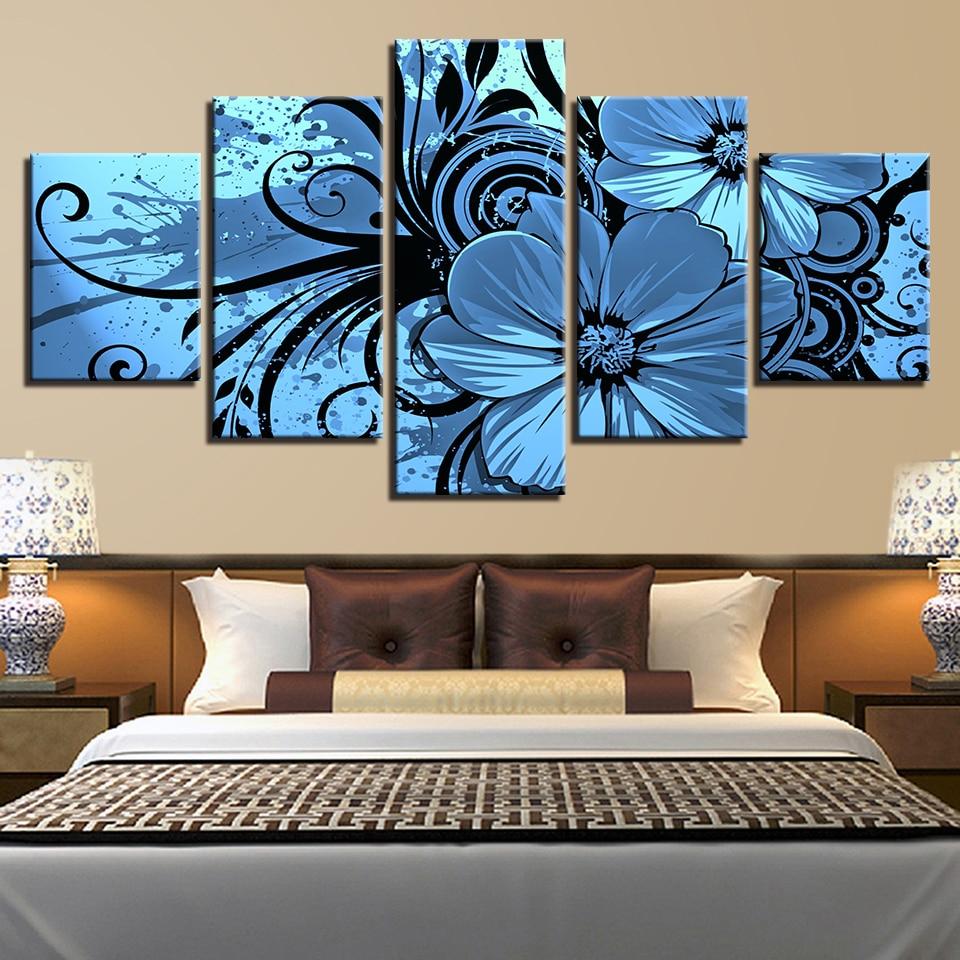Flower 30 - Nature 5 Panel Canvas Art Wall Decor Flower 30 - Nature 5 Panel Canvas Art Wall Decor