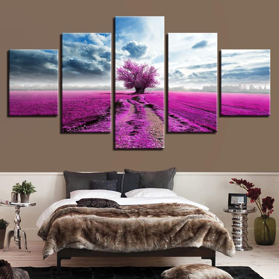 Flower 33 - Nature 5 Panel Canvas Art Wall Decor Flower 33 - Nature 5 Panel Canvas Art Wall Decor