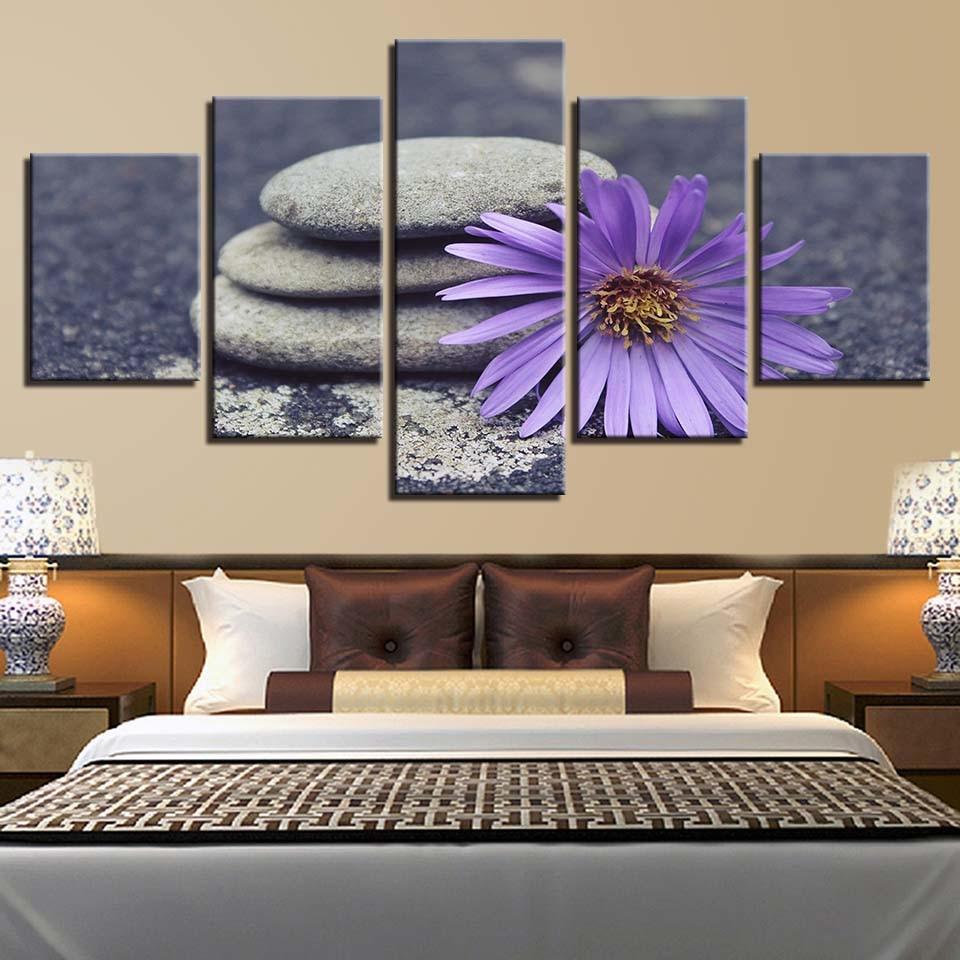 Flower 39 - Nature 5 Panel Canvas Art Wall Decor Flower 39 - Nature 5 Panel Canvas Art Wall Decor