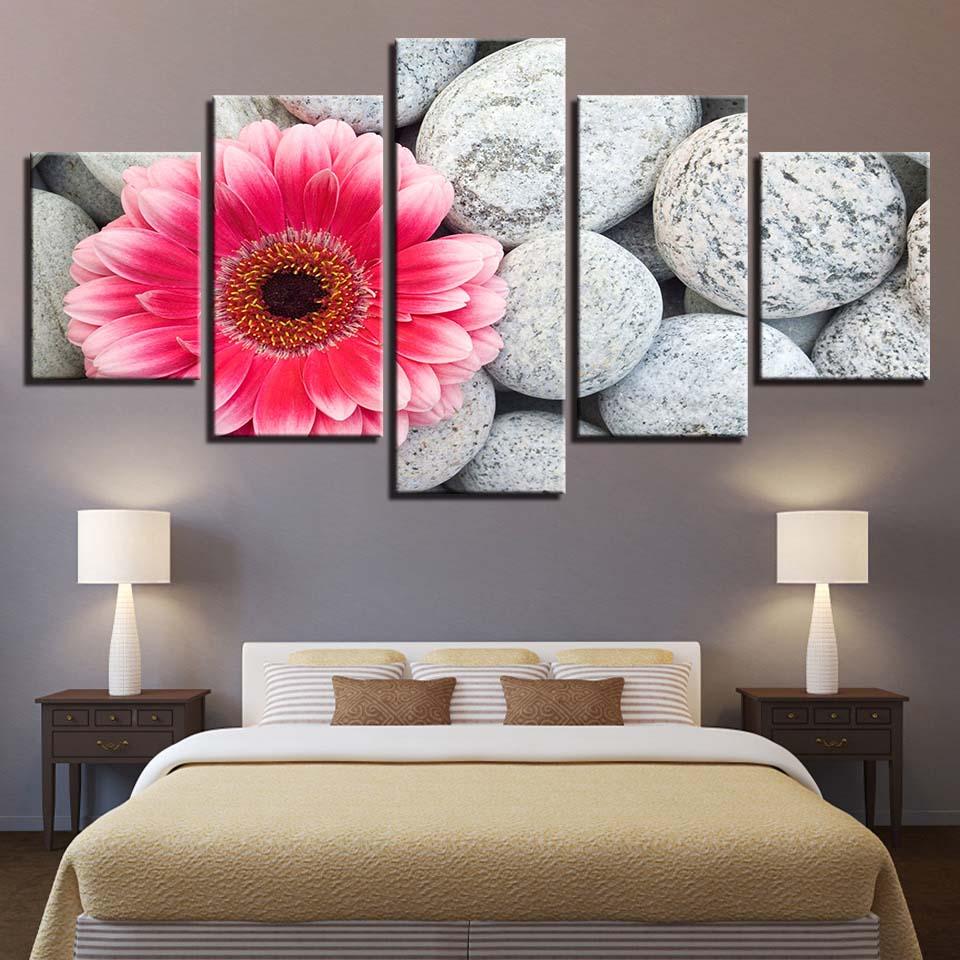 Flower 45 - Nature 5 Panel Canvas Art Wall Decor Flower 45 - Nature 5 Panel Canvas Art Wall Decor