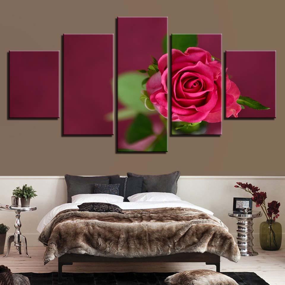 Flower 46 - Nature 5 Panel Canvas Art Wall Decor Flower 46 - Nature 5 Panel Canvas Art Wall Decor