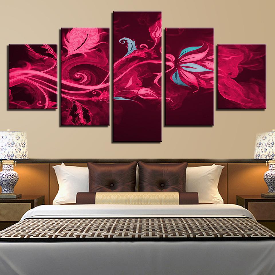 Flower 47 - Nature 5 Panel Canvas Art Wall Decor Flower 47 - Nature 5 Panel Canvas Art Wall Decor