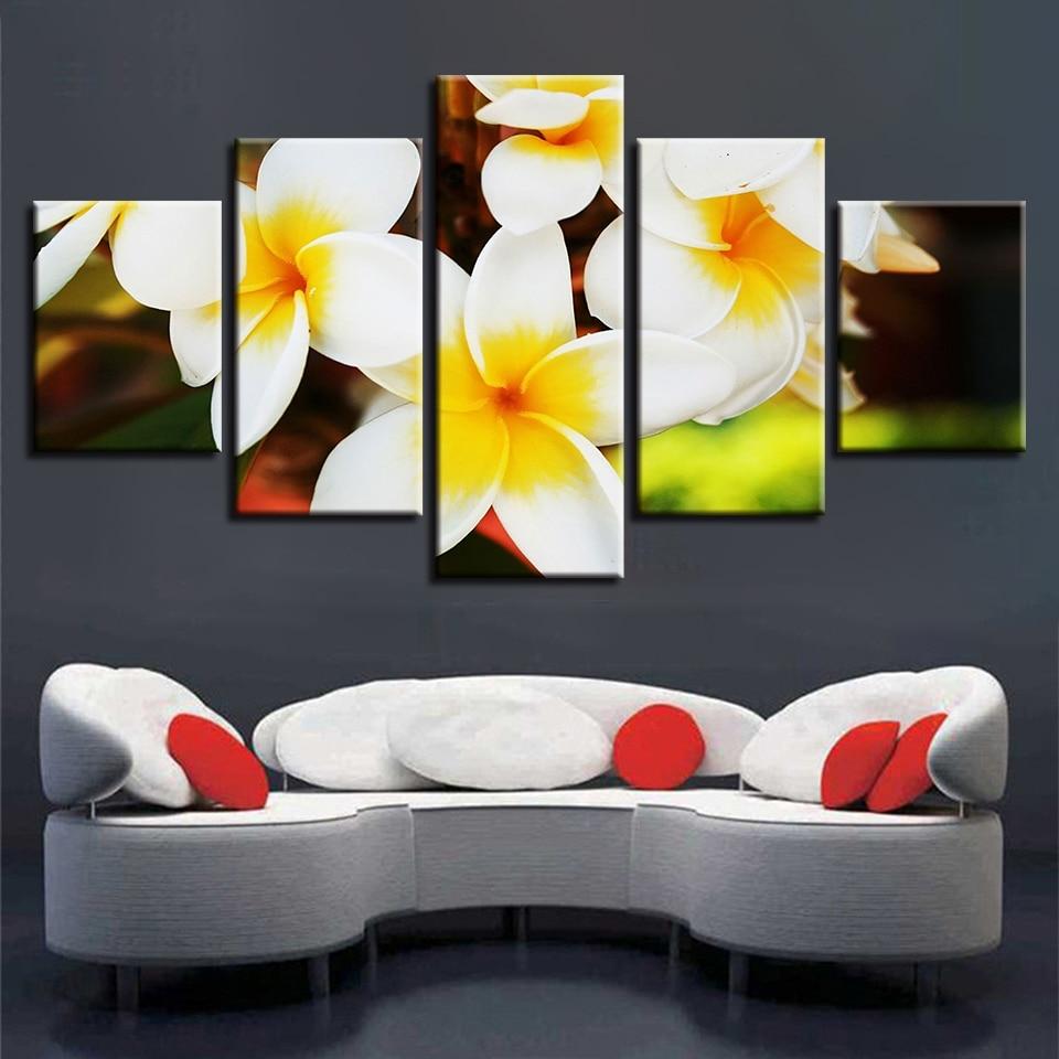Flower 64 - Nature 5 Panel Canvas Art Wall Decor Flower 64 - Nature 5 Panel Canvas Art Wall Decor