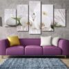 Flower 72 - Nature 5 Panel Canvas Art Wall Decor