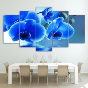 Flower 75 - Nature 5 Panel Canvas Art Wall Decor