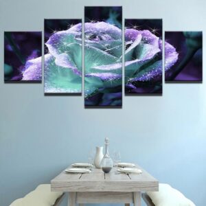 Flower 79 - Nature 5 Panel Canvas Art Wall Decor